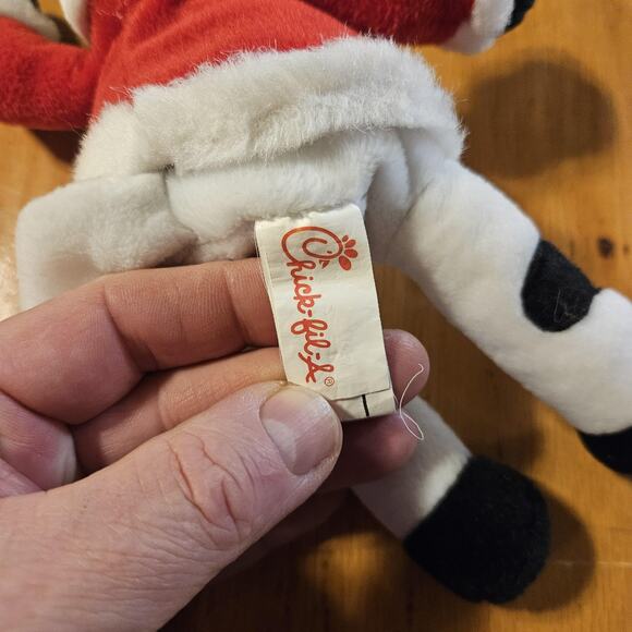 Chick-fil-A Christmas Cow Plush Stuffed Animal Santa Suit Holiday Toy Promo - Picture 7 of 10